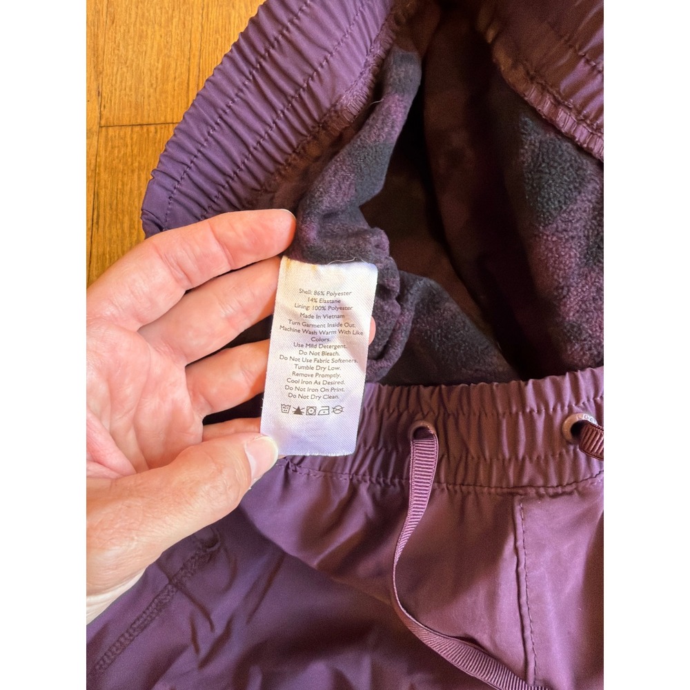 Eddie Bauer Womens Plum Purple Fleece Lined Cargo Joggers Pants Plus Size 16 - Picture 8 of 10